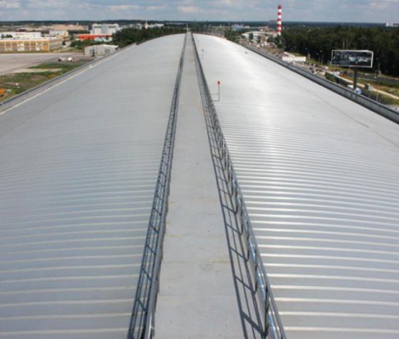 Train station roofing