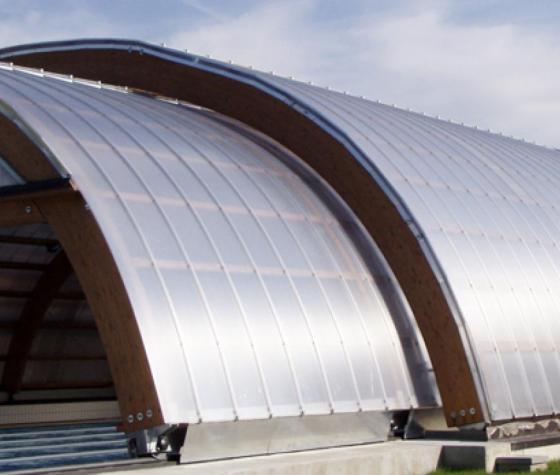 Train station roofing