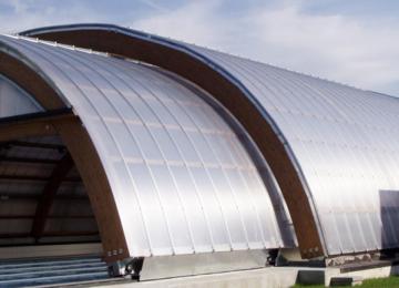 Train station roofing